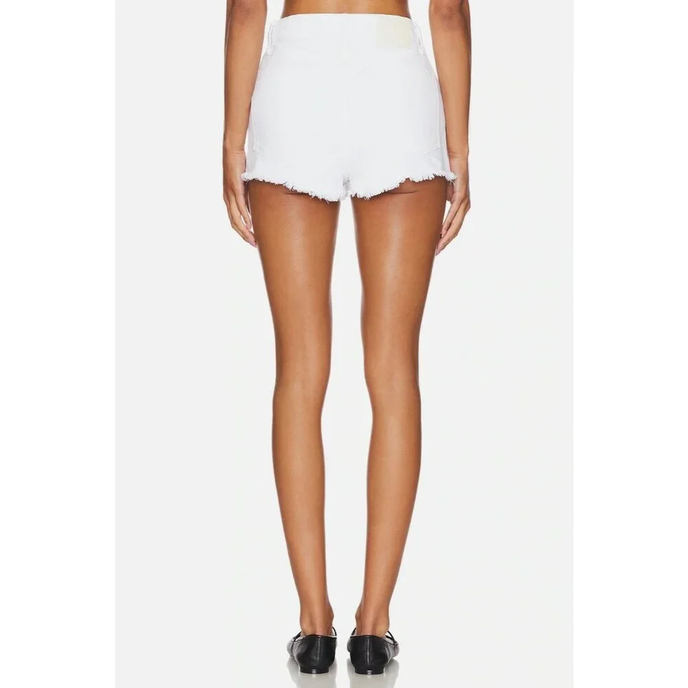 GRLFRND Kyla Hot Shorts in Amarillo Fray 23 Womens Denim Jeans